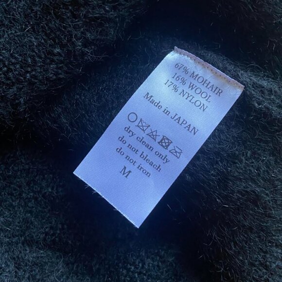 Black Crane Waterfall Sweater, Black, Medium - Picture 8 of 12